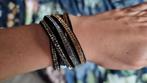 *ONGEDRAGEN* WIKKELARMBAND VERSTELBAAR  10,- EUR VASTE PRIJS, Ophalen of Verzenden, Nieuw, Zwart, Overige materialen
