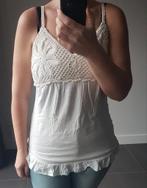 Top Wit Kant Wit Bloemen Zaatxchi L, The Sting, Verzenden, Wit, Maat 42/44 (L)