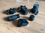 Minolta X-700 camera’s, lenzen & flitsers – complete set, Ophalen of Verzenden, Spiegelreflex, Minolta