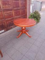 Ronde /ovale mahonie eettafel, Ophalen, Gebruikt, 100 tot 150 cm, Vijf personen of meer