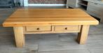 Massief eiken salontafel - robuust en stijlvol, Ophalen, Gebruikt, 100 tot 150 cm, Eikenhout