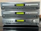 DENON stereoset receiver + cassettedeck en cd-speler werkend, Ophalen, Cd-speler, Denon, Losse componenten