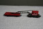 Marklin HO Kraan rood/wit + laadwagon (7.15), Hobby en Vrije tijd, Modeltreinen | H0, Wisselstroom, Gebruikt, Wagon, Ophalen of Verzenden
