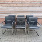 6 x luxe kantoor kantine bureau stoelen, Ophalen, Gebruikt, Bruin, Vijf, Zes of meer stoelen