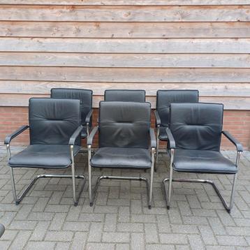 6 x luxe kantoor kantine bureau stoelen  beschikbaar voor biedingen