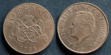 Monaco 10 Frank 1981 beschikbaar voor biedingen