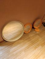 3 mooie retro of vintage seventies spiegels, Ophalen, Minder dan 50 cm, Rond, Zo goed als nieuw