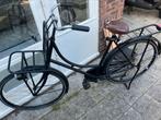 Zwarte opoefiets, kroegfiets/stationsfiets, Fietsen en Brommers, Fietsen | Dames | Omafietsen, Ophalen, Gebruikt