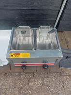 Gasfriteuse 2 x 10L, 4 liter of meer, Ophalen of Verzenden, Zo goed als nieuw, Uitneembare binnenpan