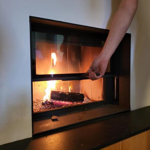 Demo model Heat liftdeurhaard, Huis en Inrichting, Kachels, Gebruikt, Inbouw, Houtkachel, Hout, Ophalen of Verzenden
