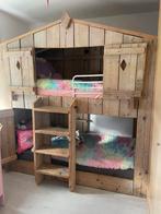 steigerhout Huisjesbed stapelbed boomhutten kinderbed hout, Ophalen of Verzenden, Zo goed als nieuw, Stapelbed