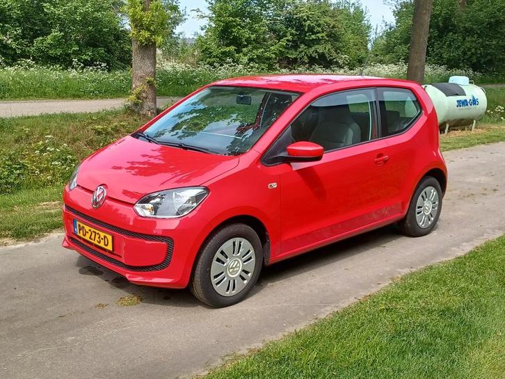 Volkswagen up! 1.0 55KW/75PK 3-DRS 2012 Rood, Auto's, Volkswagen, Bedrijf, up!, ABS, Airbags, Airconditioning, Boordcomputer, Centrale vergrendeling