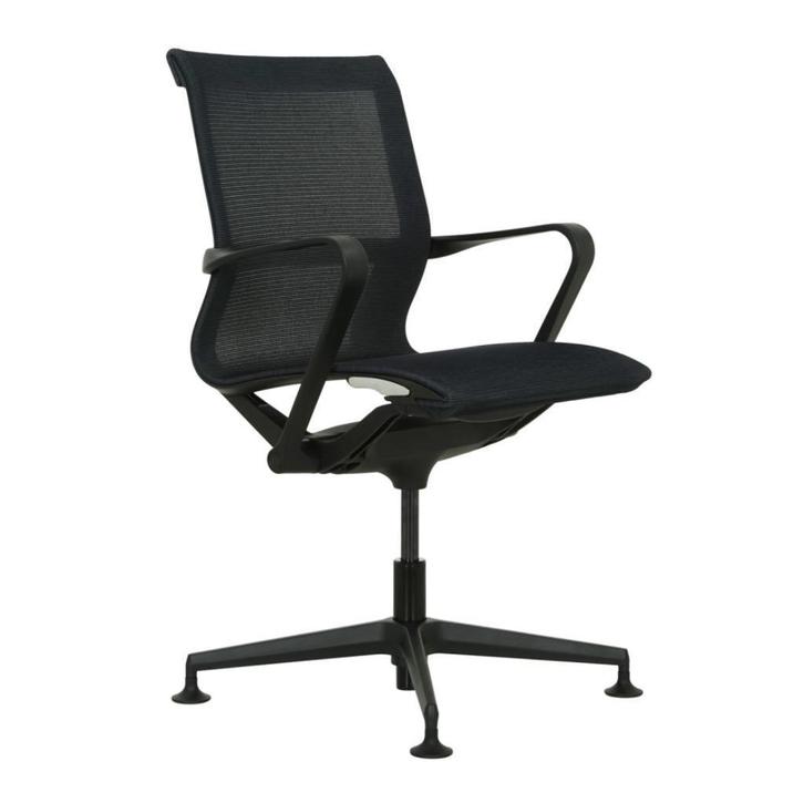 MN Design Vergaderstoel Zwart Netweave, Huis en Inrichting, Bureaustoelen, Nieuw, Bureaustoel, Zwart, Ophalen of Verzenden