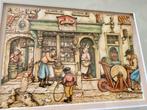 Anton Pieck schilderij 3D Knipkunst Apotheek, Antiek en Kunst, Ophalen of Verzenden