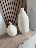 Creme kleurige leuke vazen, Ophalen, Overige kleuren, Aardewerk of Porselein, Zo goed als nieuw