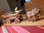 Groot Houten Beeld "Het Paardenspan", Ophalen of Verzenden