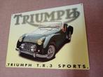Triumph metalen wandbord, Ophalen, Nieuw