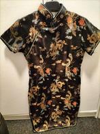 Chinese jurk zwart maat 14, Ophalen of Verzenden, Zo goed als nieuw, Zwart