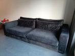 Woonexpress 4-zits antraciete bank,snel weg!, Huis en Inrichting, Ophalen, 250 tot 300 cm, Gebruikt, 75 tot 100 cm