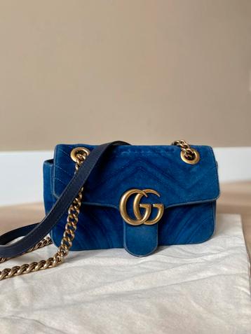 Gucci Marmont Velours Tas beschikbaar voor biedingen