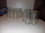2 kringen van kleine vaasjes aan elkaar gelijmd., Overige kleuren, Ophalen of Verzenden, Minder dan 50 cm, Glas
