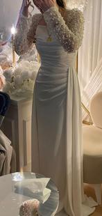 Jurk voor feest gelegenheden, Kleding | Dames, Trouwkleding en Trouwaccessoires, Ophalen of Verzenden, Zo goed als nieuw, Wit