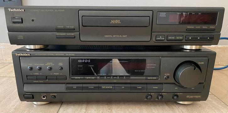 Technicsset tuner versterker en cd speler, Audio, Tv en Foto, Versterkers en Receivers, Gebruikt, 120 watt of meer, Overige merken