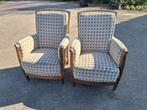 2x Fauteuil, Huis en Inrichting, Fauteuils, Ophalen, Hout, Minder dan 75 cm, 50 tot 75 cm