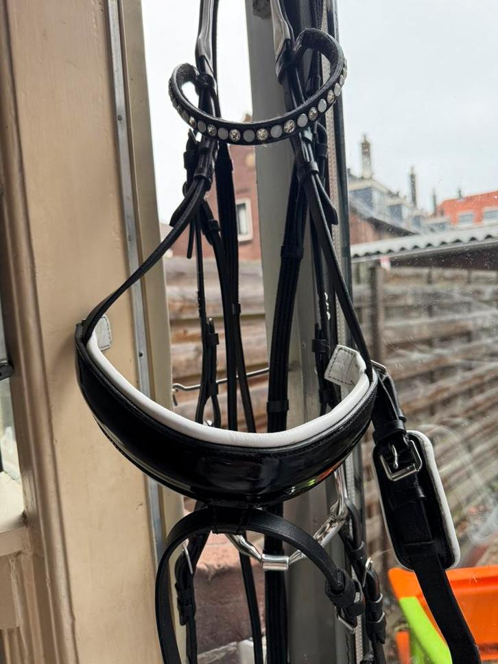 Hoofdstel + myler bit, Dieren en Toebehoren, Paarden en Pony's | Hoofdstellen en Tuigage, Zo goed als nieuw, Dressuur, Ophalen