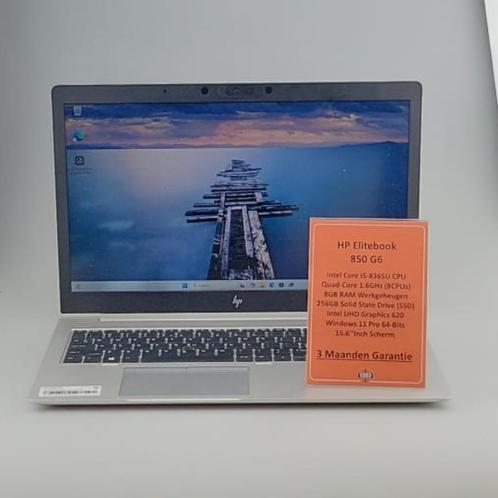 HP Elitebook 850 G6 I5-8365U 8GB/256GB SSD Win 11 Pro, Computers en Software, Windows Laptops, Zo goed als nieuw