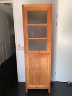 Teak houten Kast met mat glas raam, Ophalen