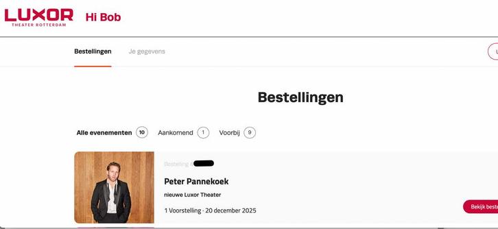 4 kaarten Peter Pannekoek, Luxor, R'dam, za 20 december, Tickets en Kaartjes, Theater | Cabaret en Komedie, Twee personen, November