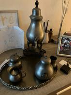 100% tinnen theeservies van Kurz uit Tiel, Antiek en Kunst, Ophalen