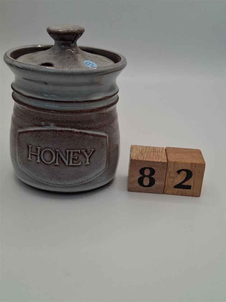 Honingpot nr. 082, met tekst Honey, hoog ong 9,5 cm, gaaf, Huis en Inrichting, Keuken | Servies, Zo goed als nieuw, Overige typen