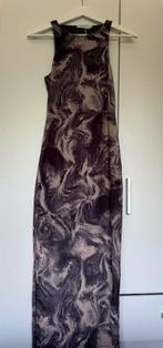 Paarse marmeren lange jurk, maat S, Kleding | Dames, Jurken, Paars, Ophalen of Verzenden, Zo goed als nieuw, Vera & lucy