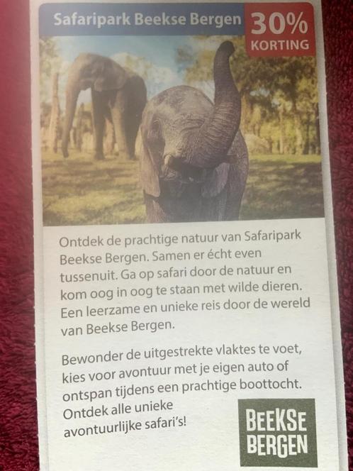 Safaripark Beekse Bergen in Hilvarenbeek Voordeelbon, Tickets en Kaartjes, Recreatie | Dierentuinen, Drie personen of meer, Dierentuinbon