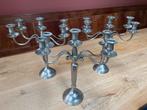 3 x Zilveren kandelaar met meerdere armen, Antiek en Kunst, Antiek | Kandelaars, Ophalen of Verzenden, Zilver