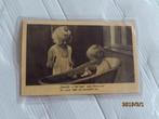 oude kinderkaart kind in bad met rijmpje, Ophalen of Verzenden, 1940 tot 1960, Gelopen, Kinderen