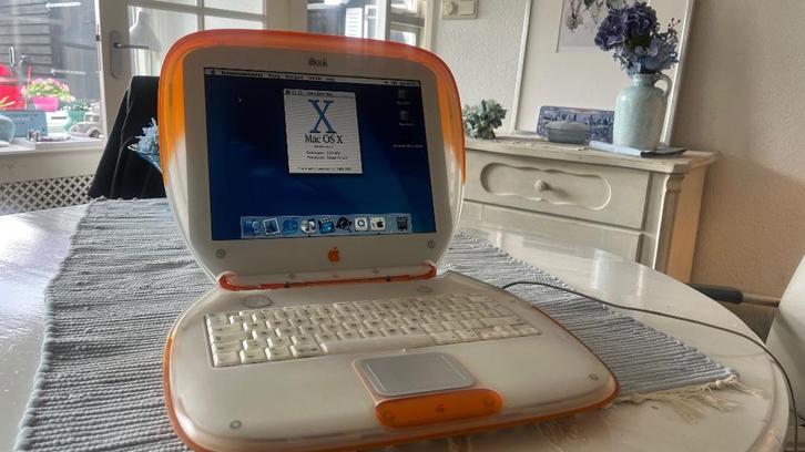 Apple G3 Clamshell Tangerine, Computers en Software, Apple Macbooks, Gebruikt, Overige modellen, 13 inch, Minder dan 2 Ghz, Onbekend