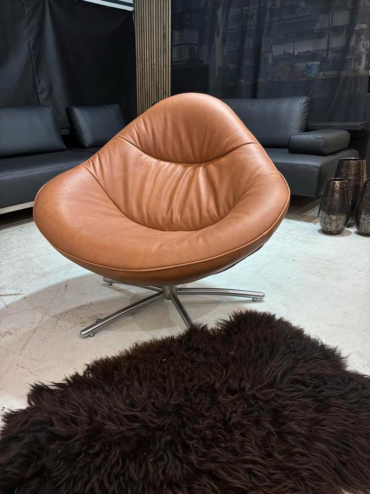 ACTIE! Label - Hidde - Soft - Als Nieuw -, Huis en Inrichting, Fauteuils, Zo goed als nieuw, Leer, 75 tot 100 cm, 75 tot 100 cm