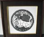 KNIPWERK OLIFANT * KUNSTIG! * In Lijst *, Antiek en Kunst, Verzenden