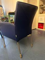 Bert Plantagie eetkamerstoelen, Huis en Inrichting, Stoelen, Ophalen, Blauw, Leer, Zo goed als nieuw
