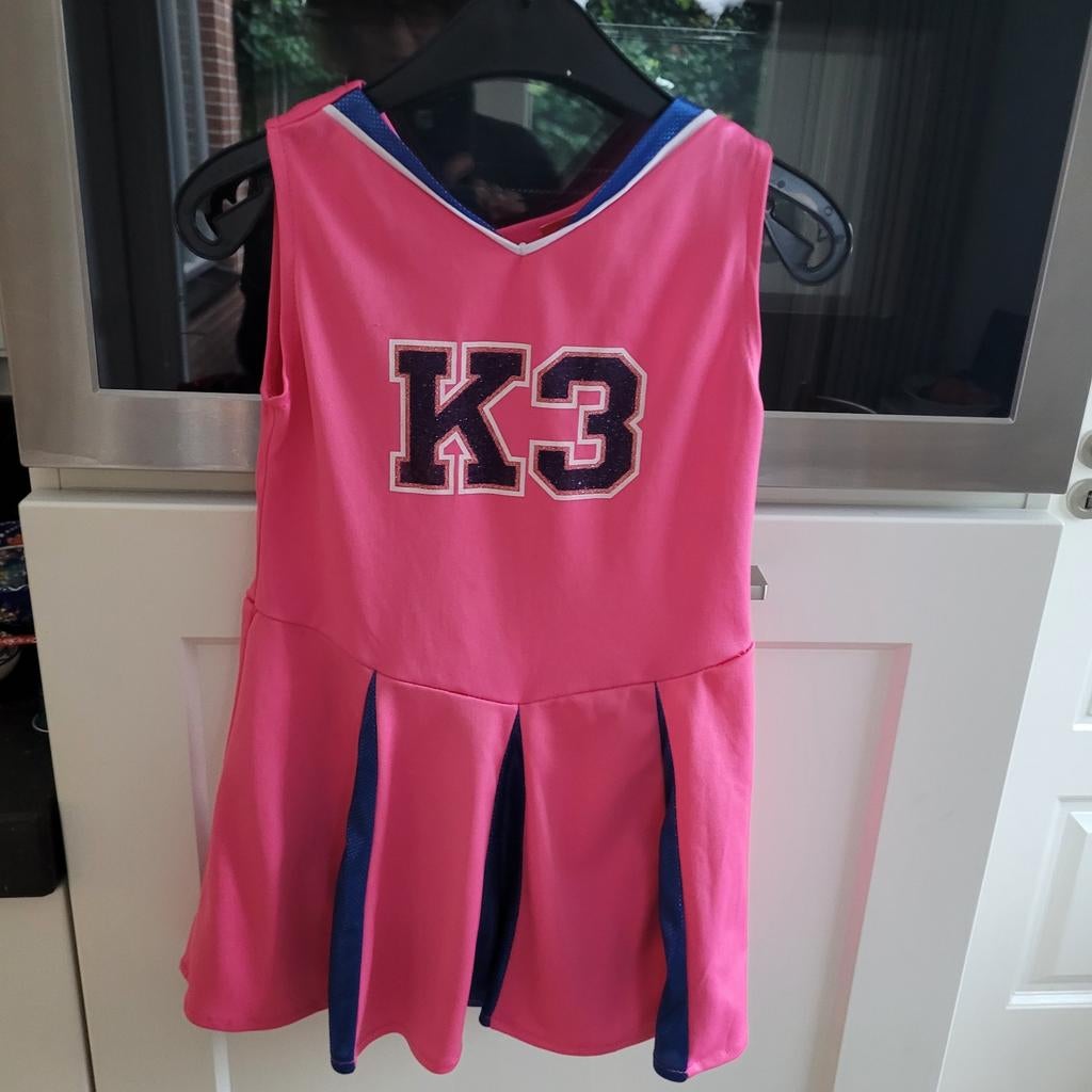 K3 JURKJE met glitterletters. Maat 116, Kinderen en Baby's, Carnavalskleding en Verkleedspullen, Ophalen of Verzenden, Gebruikt