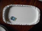 Brocante dienblad / dienblaadje / wit, Ophalen of Verzenden, Gebruikt