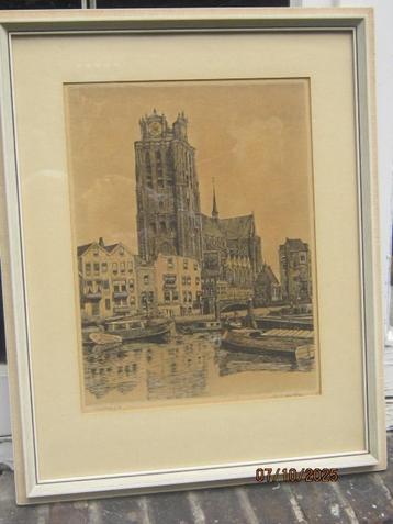 Marianne FRANKEN, 1884-1945, Nieuwe Ontdekking ets DORDT beschikbaar voor biedingen