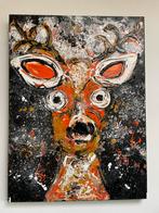 Abstract Hert Schilderij - Carin Art, Ophalen of Verzenden