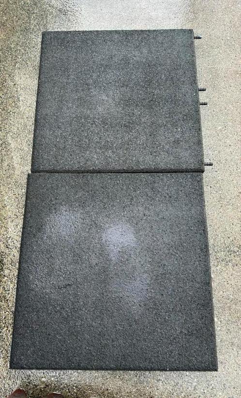 Rubberen tegels ca 50x50x6,5 speeltoestel dak ed ruim 20m2, Tuin en Terras, Tegels en Klinkers, Terrastegels, Rubber, 10 m² of meer