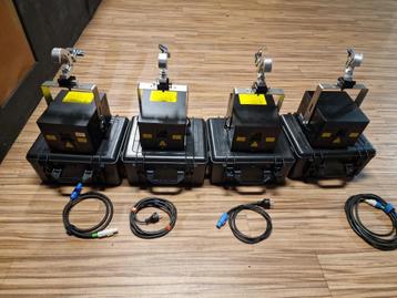4x 10w opt laser inc 4x pangolin fb3 over utp rack laser set beschikbaar voor biedingen
