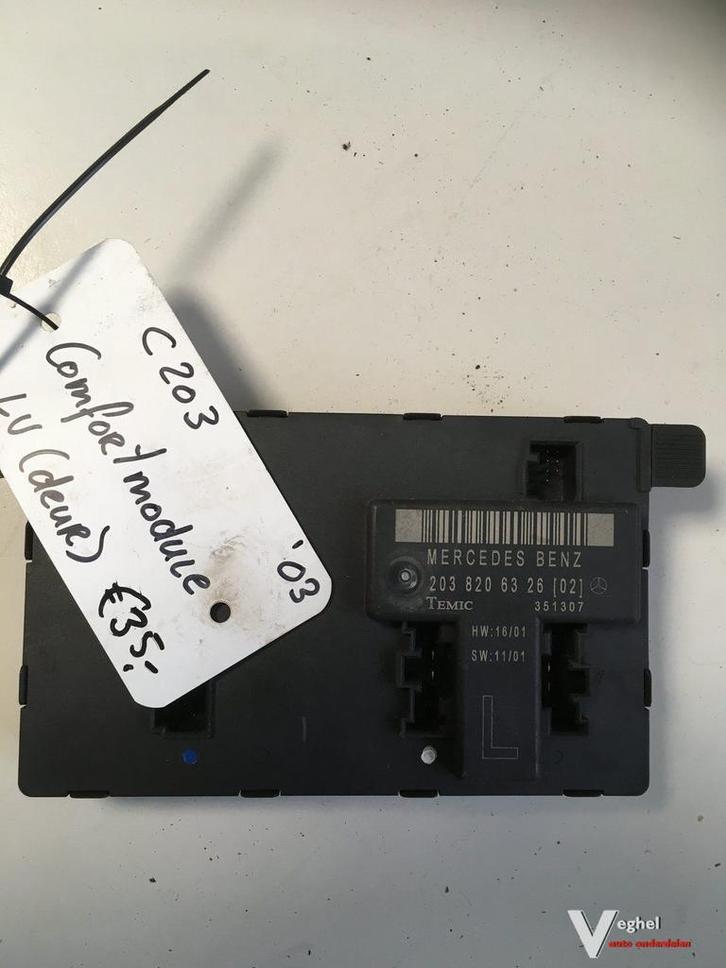 mercedes c203 comfortmodule '05 LV (deur), Auto-onderdelen, Elektronica en Kabels, Gebruikt, Ophalen of Verzenden