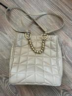 Handtas beige | chanel style, Sieraden, Tassen en Uiterlijk, Tassen | Damestassen, Ophalen, Zo goed als nieuw, Beige, Handtas